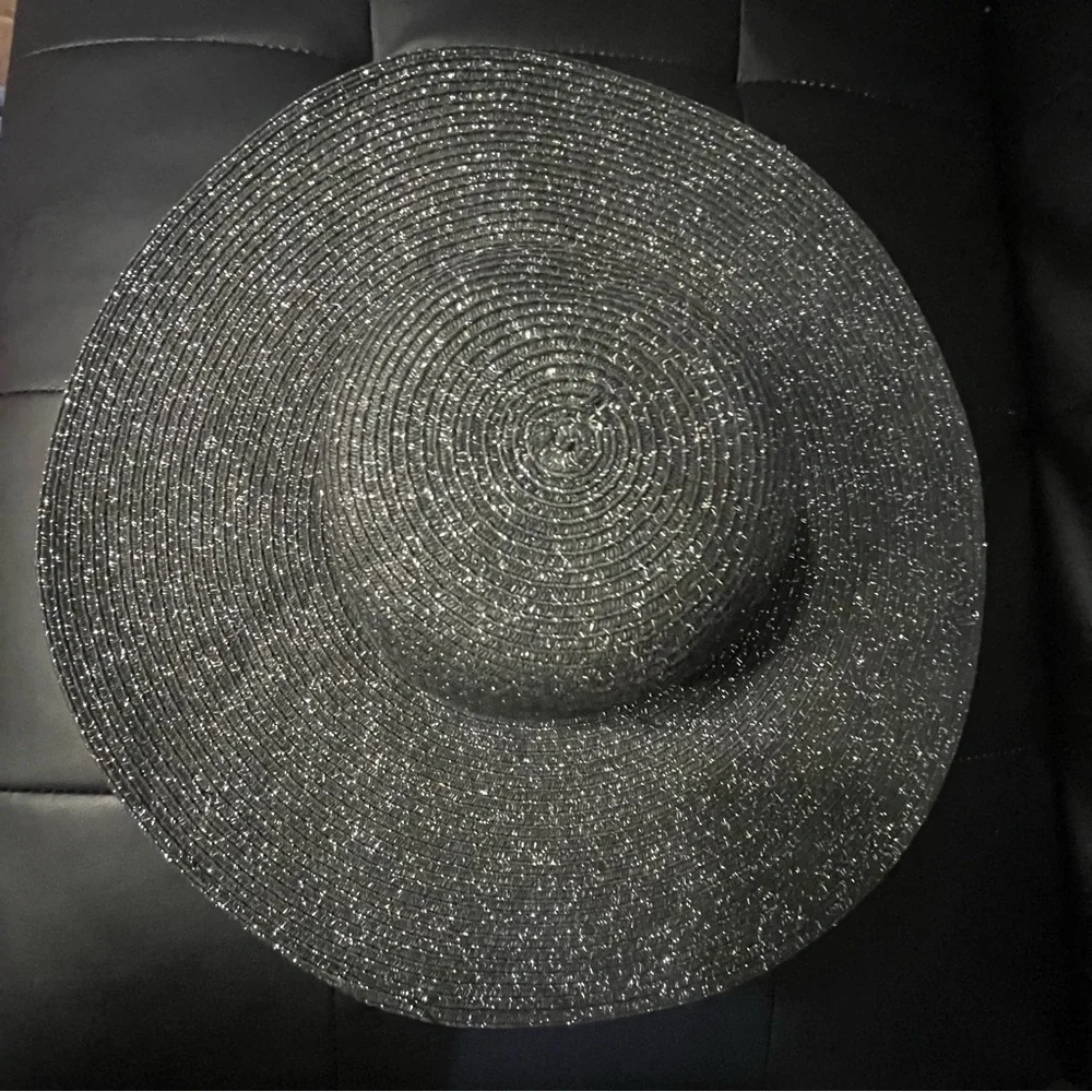AV Black Sparkle Sun Hat - Picture 5 of 6